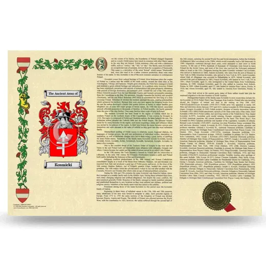 Kosmicki Armorial History Landscape Style