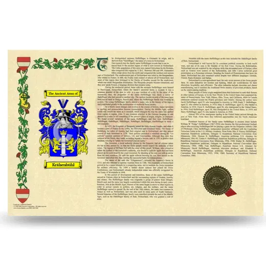 Krähenbühl Armorial History Landscape Style