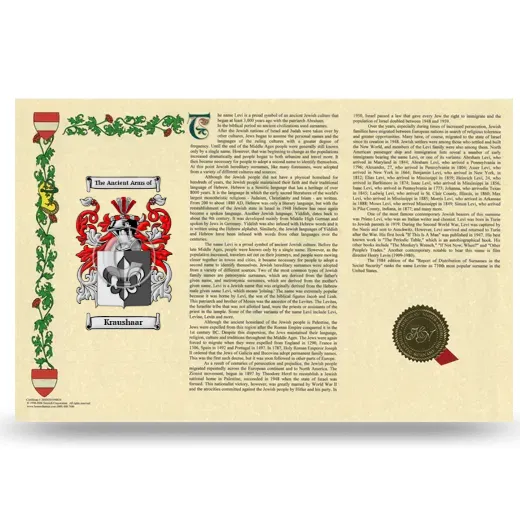 Kraushaar Armorial History Landscape Style