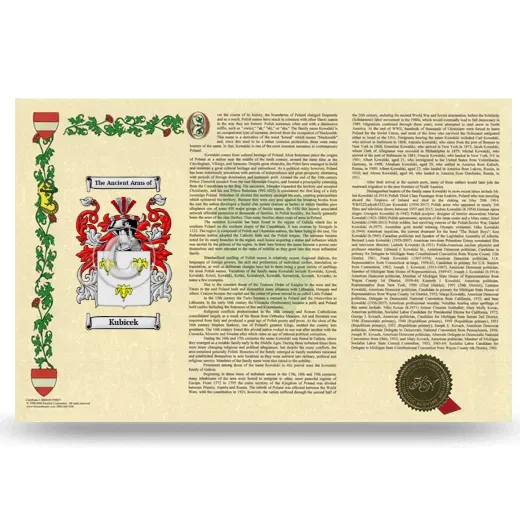 Kubicek Armorial History Landscape Style