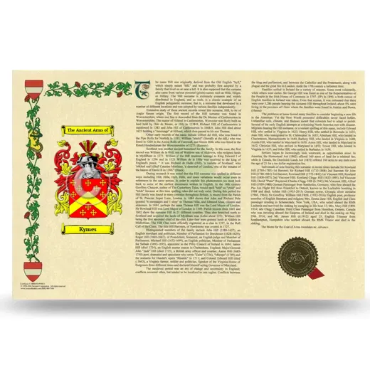 Kymes Armorial History Landscape Style