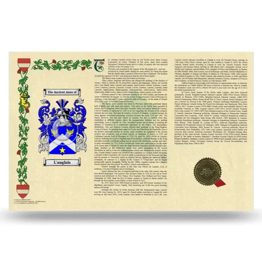 L'anglais Armorial History Landscape Style