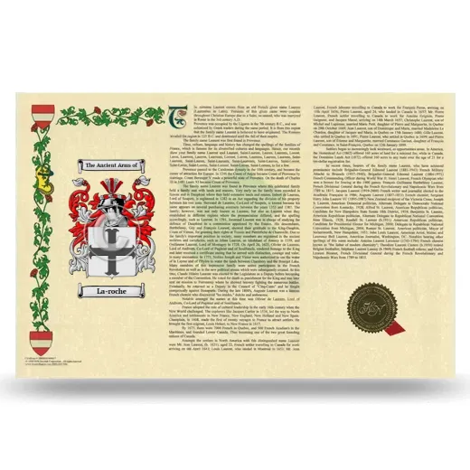 La-roche Armorial History Landscape Style