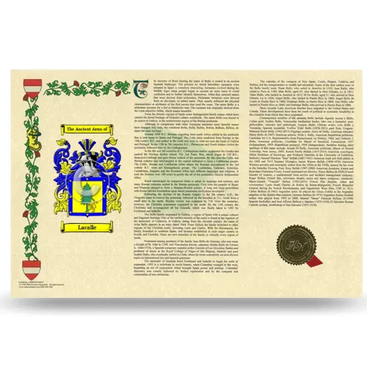 Lacalle Armorial History Landscape Style