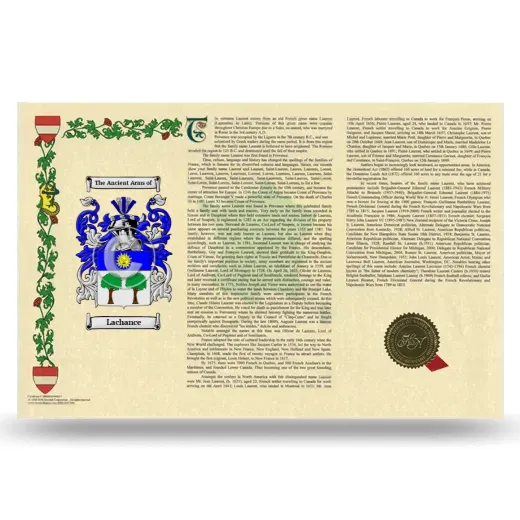Lachance Armorial History Landscape Style