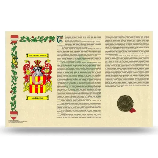 Ladouceur Armorial History Landscape Style