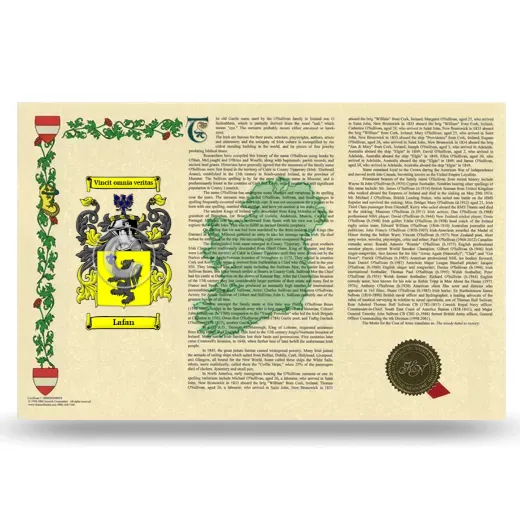 Lafan Armorial History Landscape Style