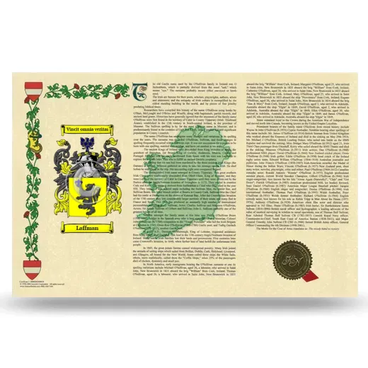 Laffman Armorial History Landscape Style
