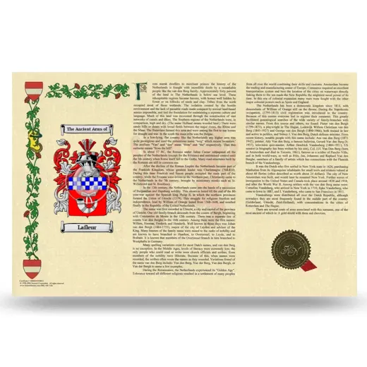 Lafleur Armorial History Landscape Style