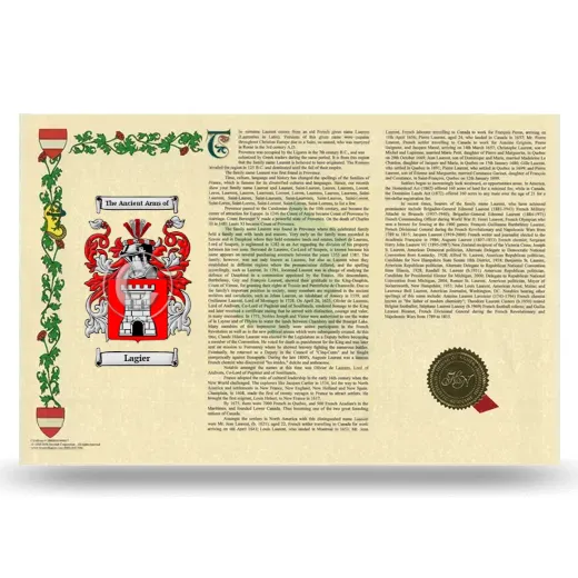 Lagier Armorial History Landscape Style