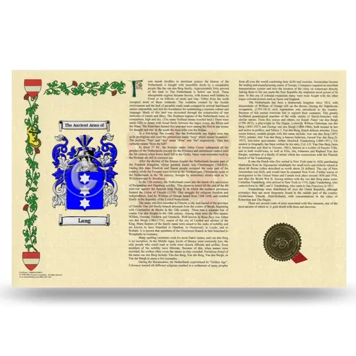 Lang Armorial History Landscape Style