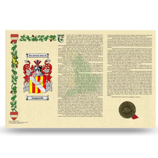 Langsarde Armorial History Landscape Style