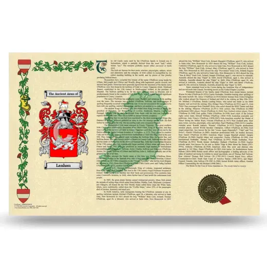 Lanhan Armorial History Landscape Style