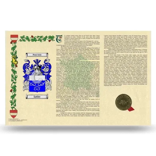 Latier Armorial History Landscape Style