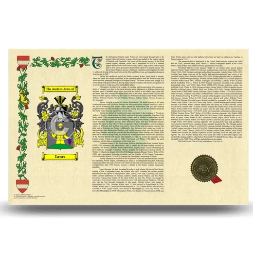 Laurs Armorial History Landscape Style
