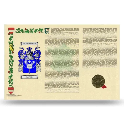 Lavern Armorial History Landscape Style