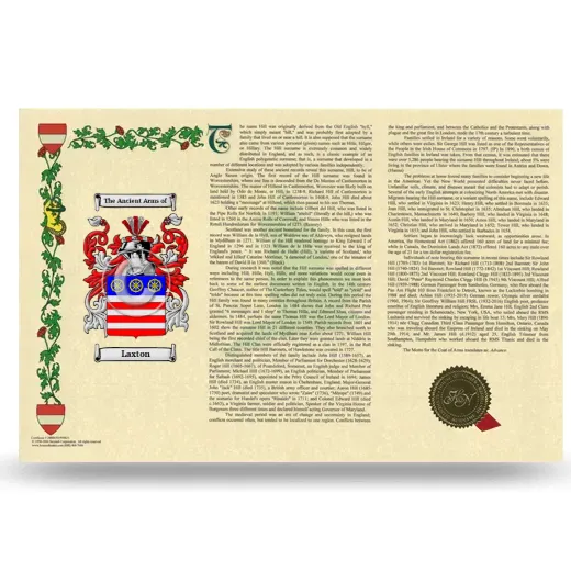 Laxton Armorial History Landscape Style
