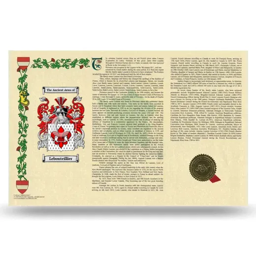 Lebouteillier Armorial History Landscape Style