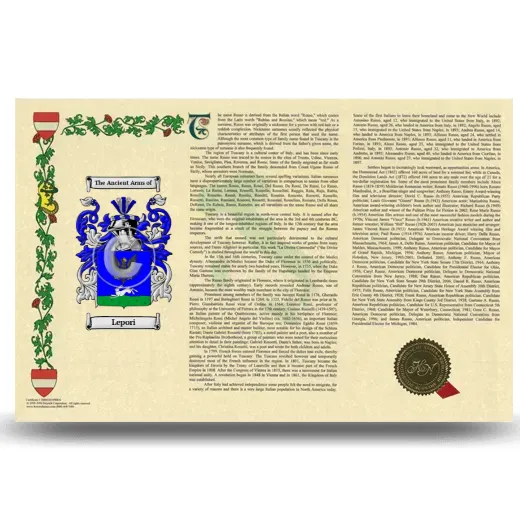 Lepori Armorial History Landscape Style