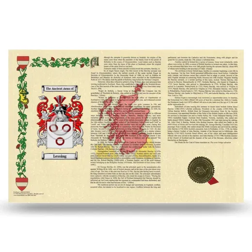 Lessing Armorial History Landscape Style