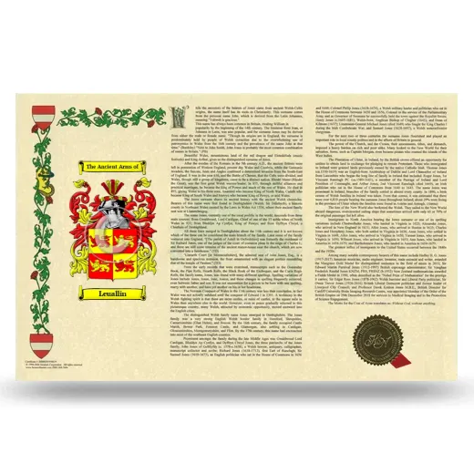 Leuallin Armorial History Landscape Style