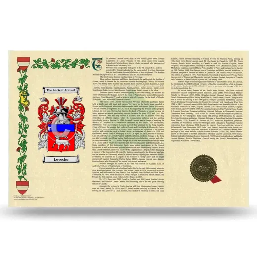 Levecke Armorial History Landscape Style