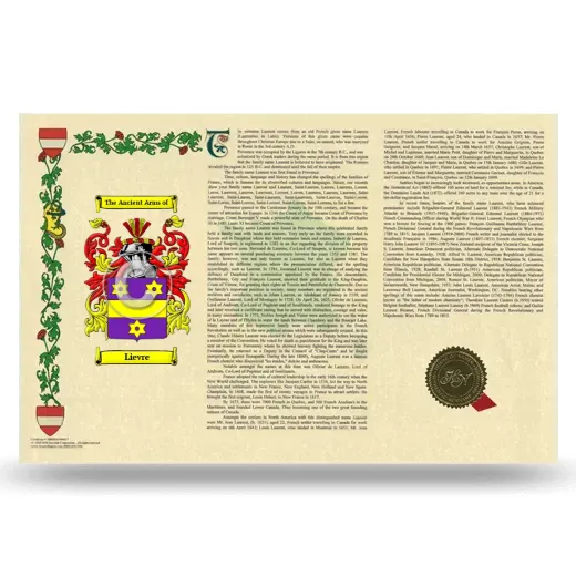 Lievre Armorial History Landscape Style