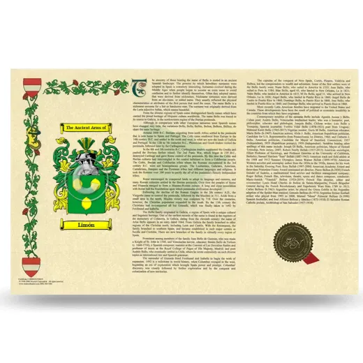 Limón Armorial History Landscape Style