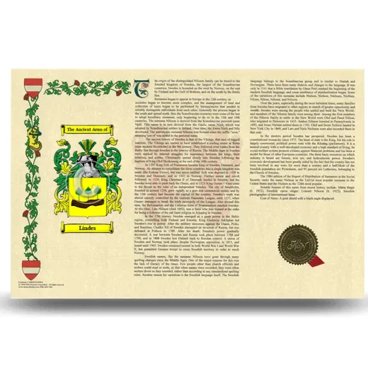 Lindes Armorial History Landscape Style