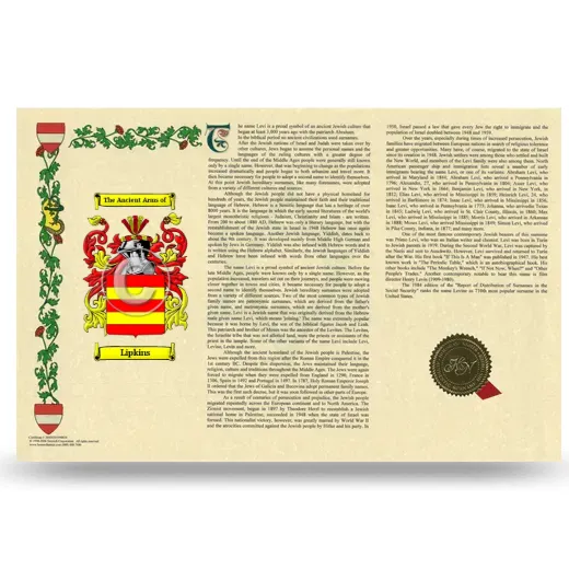 Lipkins Armorial History Landscape Style