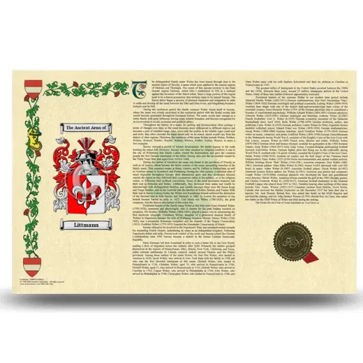 Littmann Armorial History Landscape Style