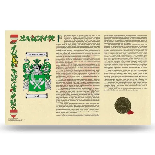 Loef Armorial History Landscape Style