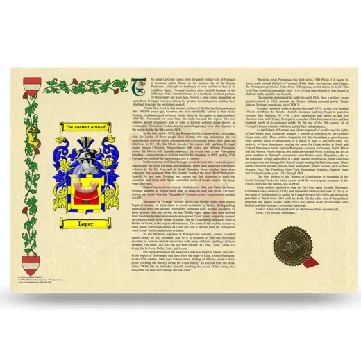 Loper Armorial History Landscape Style