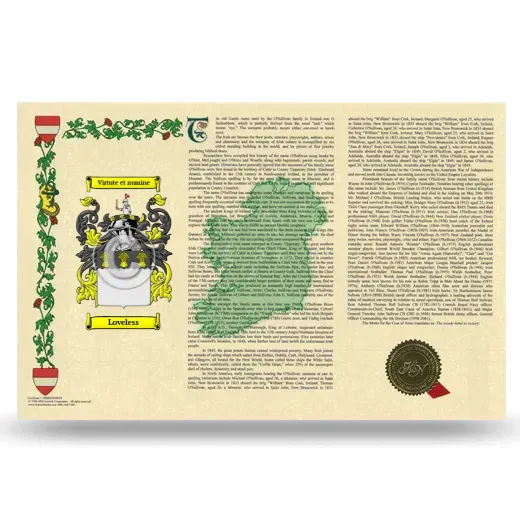 Loveless Armorial History Landscape Style