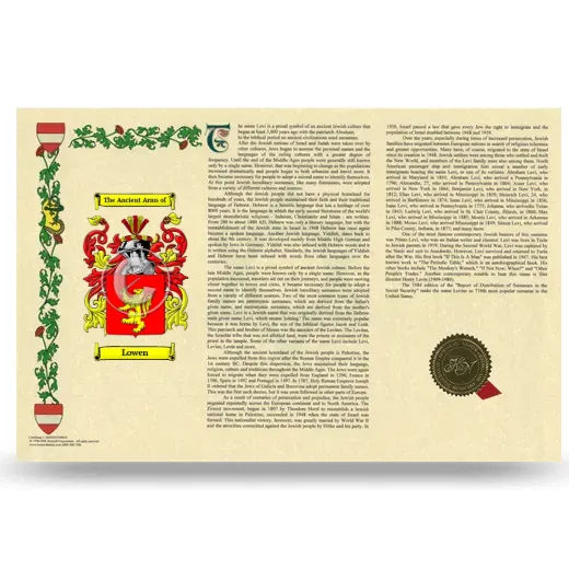 Lowen Armorial History Landscape Style