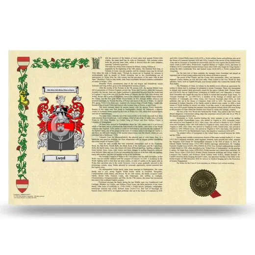 Lwyd Armorial History Landscape Style