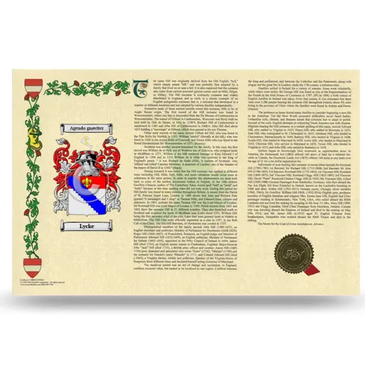 Lycke Armorial History Landscape Style