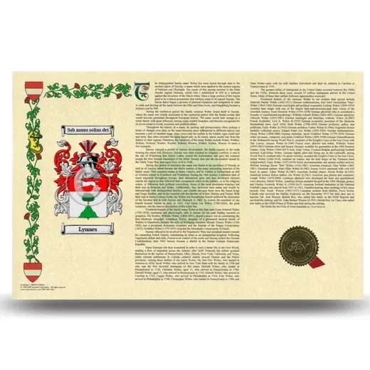 Lynnes Armorial History Landscape Style