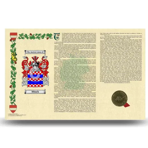 Münch Armorial History Landscape Style