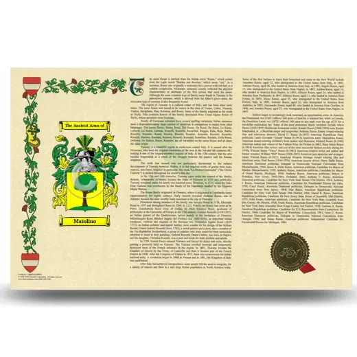 Maïolino Armorial History Landscape Style