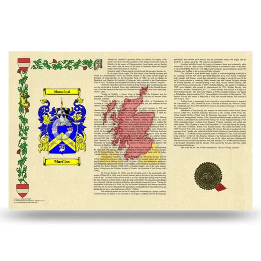 MacCias Armorial History Landscape Style