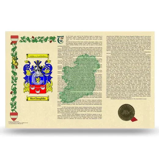 MacClaughlin Armorial History Landscape Style