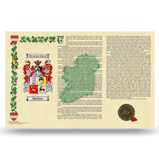 MacGraw Armorial History Landscape Style