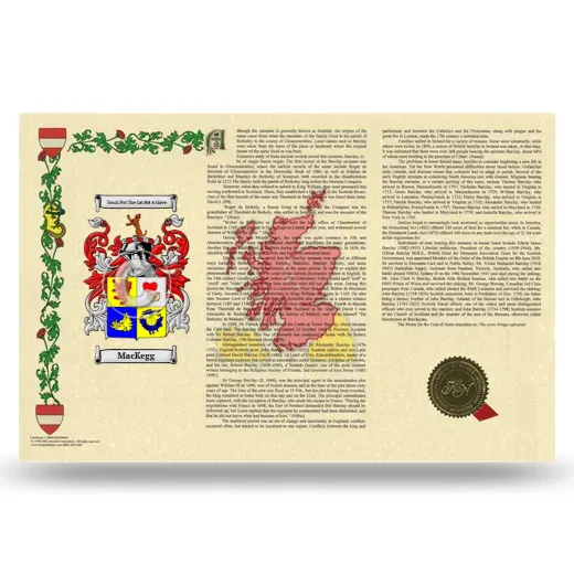 MacKegg Armorial History Landscape Style