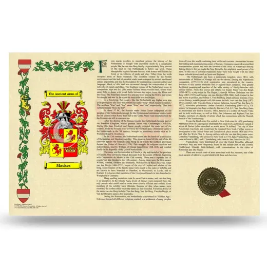 Mackes Armorial History Landscape Style