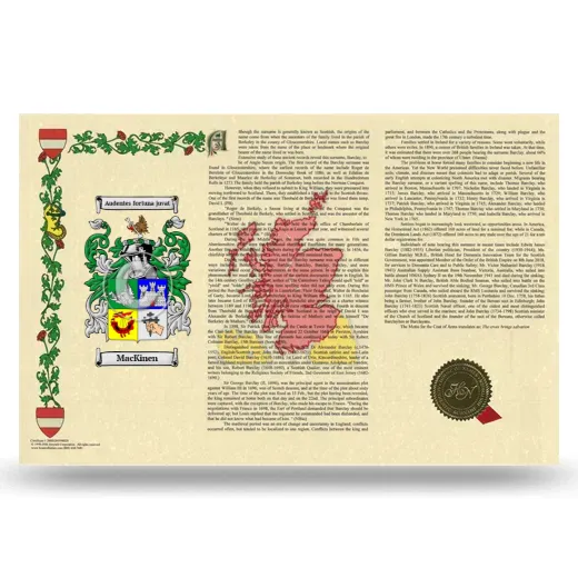 MacKinen Armorial History Landscape Style