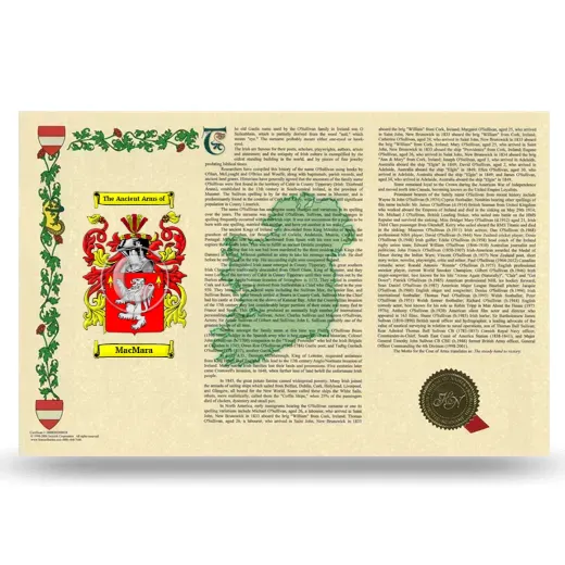 MacMara Armorial History Landscape Style