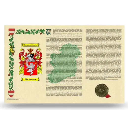 MacNamera Armorial History Landscape Style