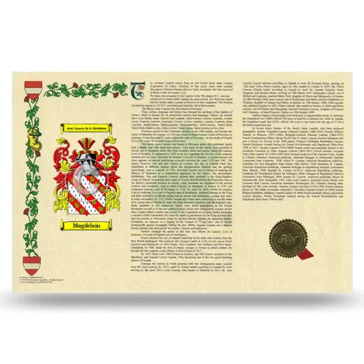 Magdelain Armorial History Landscape Style