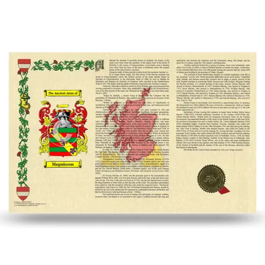 Magnússon Armorial History Landscape Style